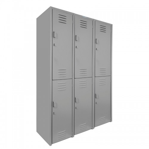 Locker en Línea 6 Puertas Gris